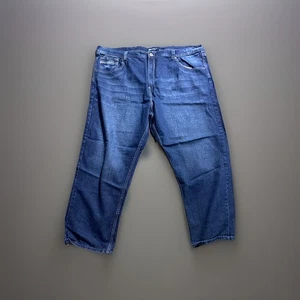 Jeans vintage Y2k blu royal larghi uomo 52x32 blu sfumato skater grunge anni 90 - Foto 1 di 13