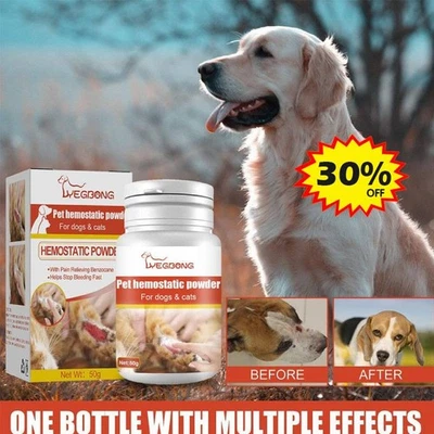 Pet Styptic Powder – Stops Bleeding Fast for Dogs, Cats, Birds, Injuries HO T - Image 1 of 4