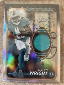 2024 Topps Chrome - Rookie Relics Jaylen Wright #CRR-JWR (MEM, RC) - Bild 1 von 2