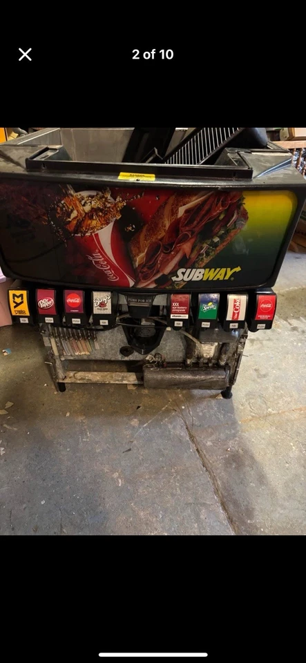 Soda Fountain Dispenser Coke Pepsi 8 Flavors - Image 1 of 1