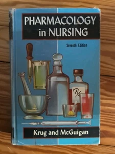 Pharmacology In Nursing Krug McGuigan 1955 Hardcover C V Mosby 7th Edition - Bild 1 von 3