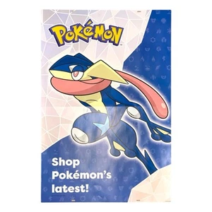 Pokémon GameStop Exclusive Double-sided Greninja Display Poster 48 x 33 inches - Picture 1 of 12