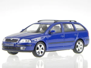 Skoda Octavia Combi estate 2004 dynamic blue diecast model car 002L Abrex 1/43 - Picture 1 of 4