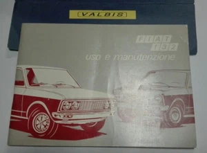 LIBRETTO "USO E MANUTENZIONE" FIAT 132  -  DEL 1972 - ENTRA  - Foto 1 di 2