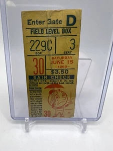 NY Mets Ticket Stub Shea Stadium June 15th 1968 great condition 6/15/68 - Picture 1 of 1