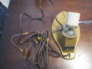 KULKA ELECTRIC MFG MT.VERNON NY Vintage Light Sconce swiveler cast iron ceramic - Picture 1 of 5