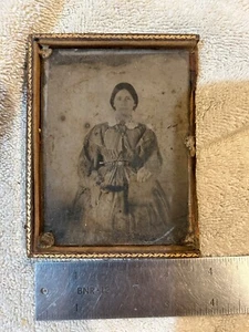 Tin Type Photo Antique Portrait of Woman - Picture 1 of 7