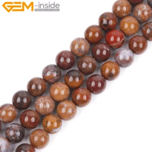 Brown Mexico Moss Agate Beads Natural Stone Beads For Jewelry Making Necklace - Picture 1 of 39