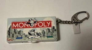 Vintage Keychain Mini Monopoly Board Pieces Missing One Die 1998 Hasbro - Picture 1 of 7