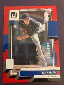 2022 Donruss Red #122 Max Fried Serial #'d 1865/2022