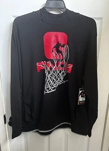 Mens Black Size 3XL And1 Basketball Hoodie Pullover Long Sleeves Bank Shot New - Picture 1 of 7