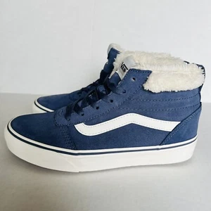 Vans Ward All Weather Skate Womens 7 Blue Grisaille Winterized Suede - Picture 1 of 12
