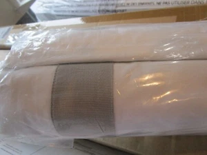 Pottery Barn Grosgrain ribbon Cordless Blackout Roman Shade gray grey mist 36 64 - Picture 1 of 1