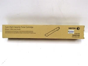 Genuine Xerox 106R01436 CYAN High Capacity Toner for Phaser 7500 Color SEALED - Afbeelding 1 van 7