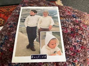 HAYFIELD 00939 ARAN Knitting Pattern Children Jumpers 22-30” - Picture 1 of 1