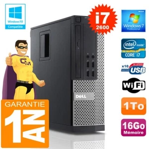 PC DELL 990 SFF Core I7-2600 Ram 16Go Disque 1 To Wifi W7 - Photo 1/4