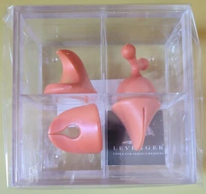 NEW Levenger Sound-Off Magnets Orange Set of 4 SEALED Case in Box - Picture 1 of 8