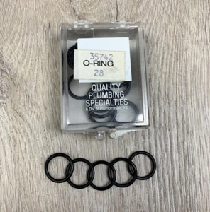 Danco 35742 5/8" OD x 1/2" ID Black Rubber Faucet O-Ring   Delta KOHLER #28 20PK - Picture 1 of 4