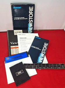 Acornsoft VIEWSTORE for BBC Micro, Master etc ROM, Manuals & key strip BOXED - Picture 1 of 11