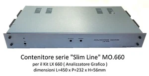 Contenitore MO.660 nuova ELETTRONICA per Analizzatore Grafico Stereo LX660 nE - Imagen 1 de 7