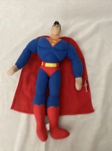 Vintage Kellytoy Superman Plush Doll DC Comics Vinyl Head 15" Super Hero - Picture 1 of 6