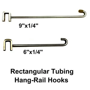 RECHTECKIG, ROHR, HANGRAIL HAKEN (9'' oder 6'') - Bild 1 von 6