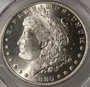 1880-S Morgan Dollar PCGS MS64 SEMPL PROOF LIKE mit Frost - Bild 1 von 4