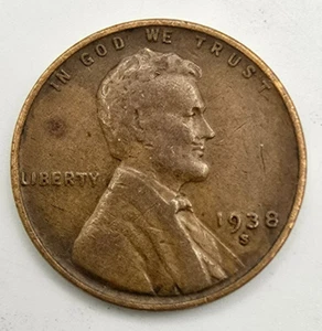 Centavo de trigo Lincoln S 1938 en estado bastante bueno/excelente ¡lo calificas! EF Penny ¡Envío Gratis! - Imagen 1 de 4