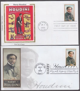 EE. UU. # 3651.5 JUEGO DE 2 DIFF FDC - HARRY HOUDINI, FAMOSO MAGO - Imagen 1 de 1