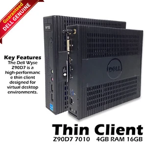 Dell Wyse Z90D7 7010 Thin Client AMD G-T56N 1.65GHz 4GB RAM 16GB SSD RP25J - Picture 1 of 8