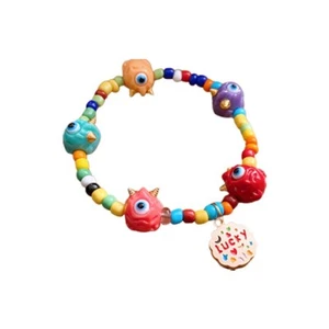 Little Monster Wild Strawberry Colorful Beaded Bracelet Valentine's Day present - Picture 1 of 8