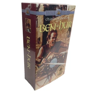 NEW SEALED BEN-HUR x2 VHS Box Set Charlton Heston MGM WATERMARKS & Stickers - Imagen 1 de 8