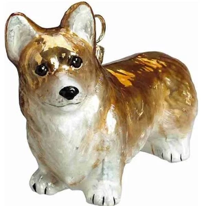 Pembroke Welsh Corgi Dog Polish Blown Glass Christmas Ornament Decoration Poland - Picture 1 of 3
