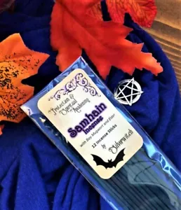 Samhain Wicca Incense Halloween 12 Pack Witchcraft Pagan Bay Mugwort& Elder - Picture 1 of 1