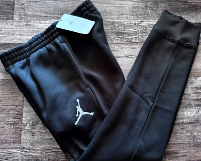 Nuevo con etiquetas Nike Air Jordan Niños YLG Negro/Blanco Baloncesto Jogger Pantalones deportivos Grandes Foto 1 de 2