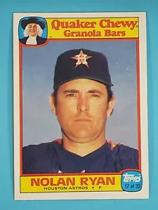 1986 Topps Quaker Oats Nolan Ryan Houston Astros #12 ⚾ - Imagen 1 de 2