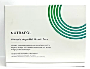 3-Months Supply Nutrafol Women's Vegan Hair Growth Pack (1 + 2 Refill Pouches) - Picture 1 of 2
