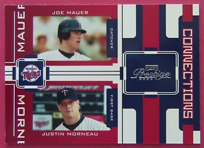 Joe Mauer, Justin Morneau, 2005 Playoff Prestige Connections #C-18 Foto 1 de 2