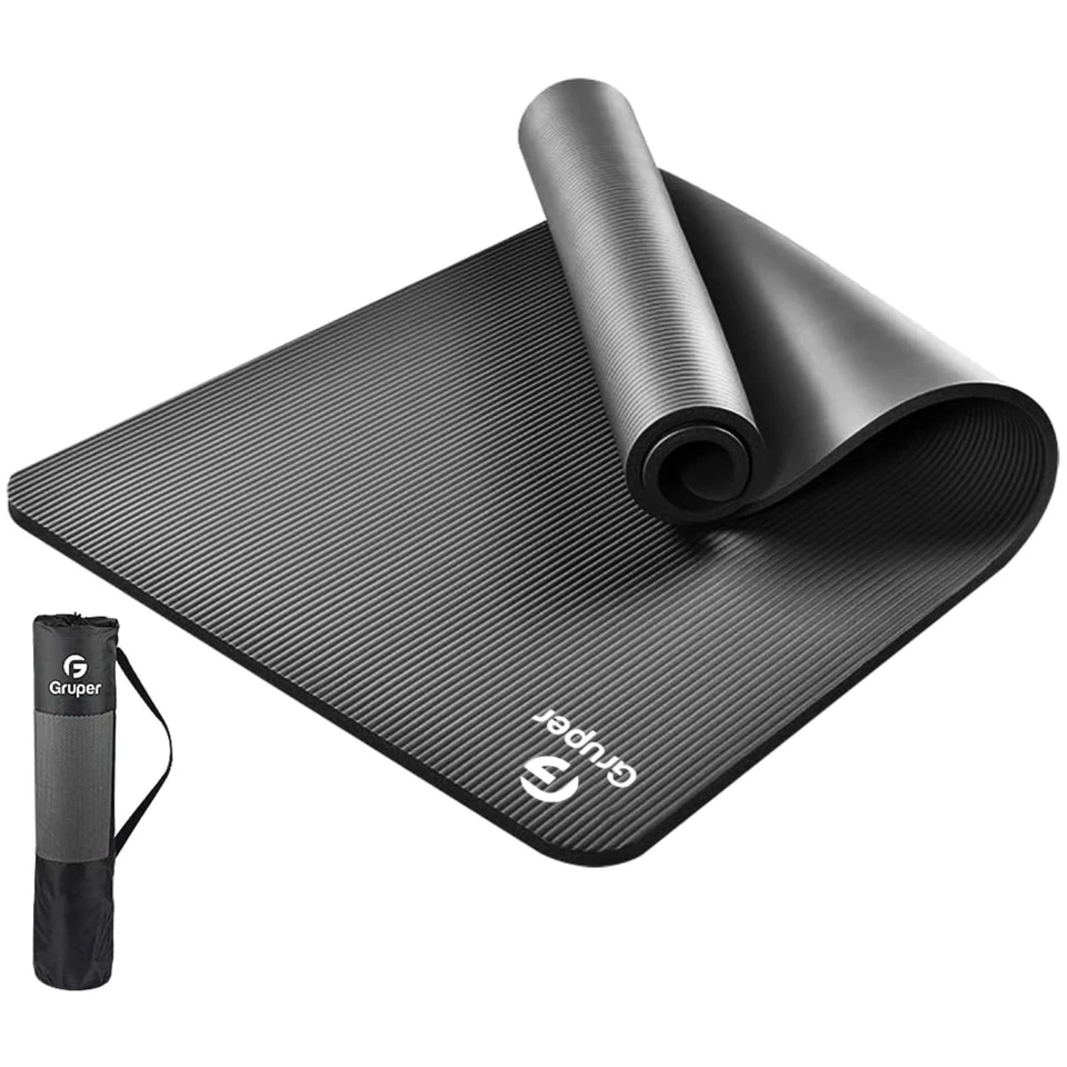Gruper Thick Yoga Mat Non Slip Large Size 72" L X 32" W Premium Exercise
