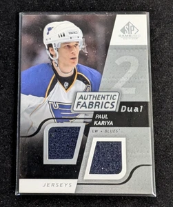 2008-09 SP Game Used Edition Authentic Fabrics Dual Paul Kariya #AF-PA HOF - Picture 1 of 2