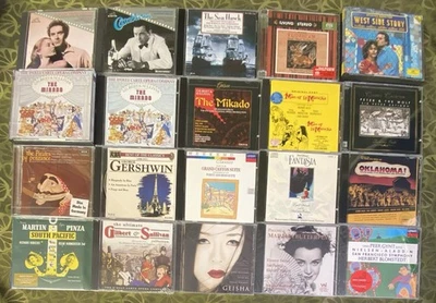 RARE BROADWAY OPERA CD LOT-7 NEW/SEALED GILBERT SULLIVAN Penzance Pirates Geisha - Image 1 of 4