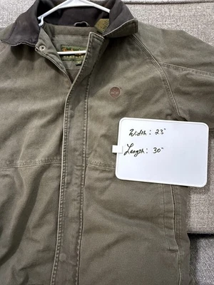 Винтажный Y2K Timberland погоды Gear Chore куртка для взрослых маленький зеленый флис с подкладкой - Изображение 1 из 4