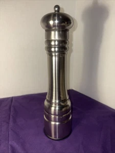 WM Bounds Silber Keramik verstellbare Pfeffermühle Mühle grob, mittel & fein - Bild 1 von 3
