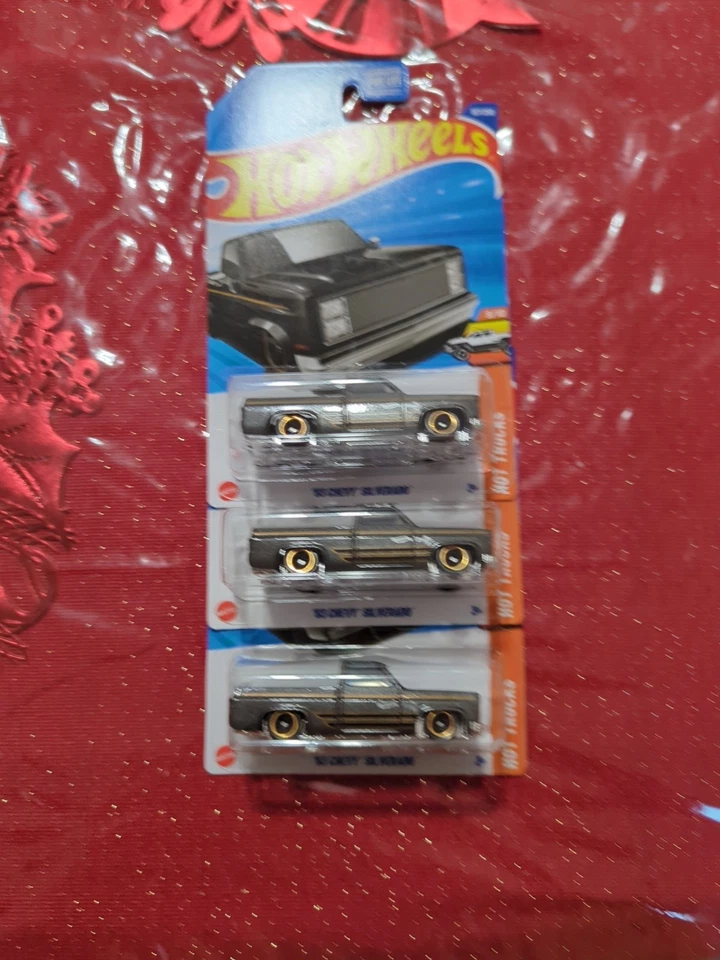 Hot Wheels '83 Chevy Silverado negro lote de 3 Foto 1 de 1