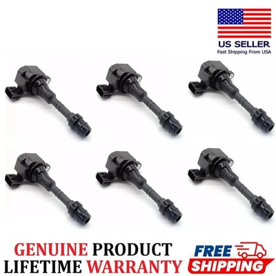 Nissan 6 bobinas de encendido para Nissan e Infiniti 2001-2019, 22448-8J11C GENUINAS Foto 1 de 4