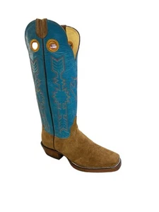 Hondo MR-3 Cognac Roughout Ranch Horse Cowboy Boots - Picture 1 of 5