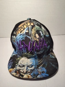DC Comics Batman Joker HAHAHA Arkham All Over Print Adjustable Snapback Hat 2016 - Picture 1 of 7