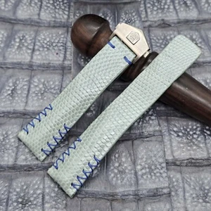 22mm/18mm Eidechsenleder Uhrenarmband exotisches Leder minimalistisches Design - Bild 1 von 10