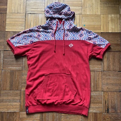 ENYCE Hombro Estampado Étnico Pullover Sudadera con Capucha Camisa Para Hombres Talla M Foto 1 de 4