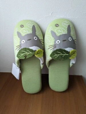 My Neighbor Totoro Slippers Approx. 24cm Green Studio Ghibli from Japan - Image 1 of 4
